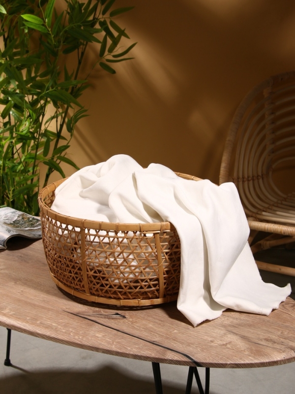 Корзина плетёная  Корзина плетёная "Клоус" бамбук 40х40х16 см, светлая