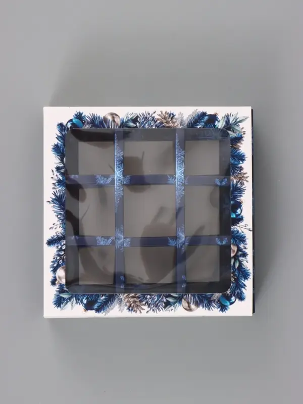 Коробка для 9 конфет &laquo;Голубые мечты&raquo; 14.5&times;14.5&times;3.5 см