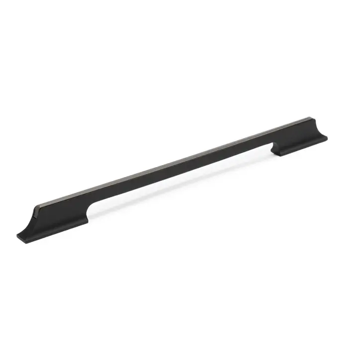 Ручка-скоба CAPPIO, алюминий, м/о 288 мм, цвет черный с серой вставкой