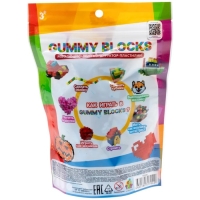 Конструктор — пластилин Gummy Blocks, синий