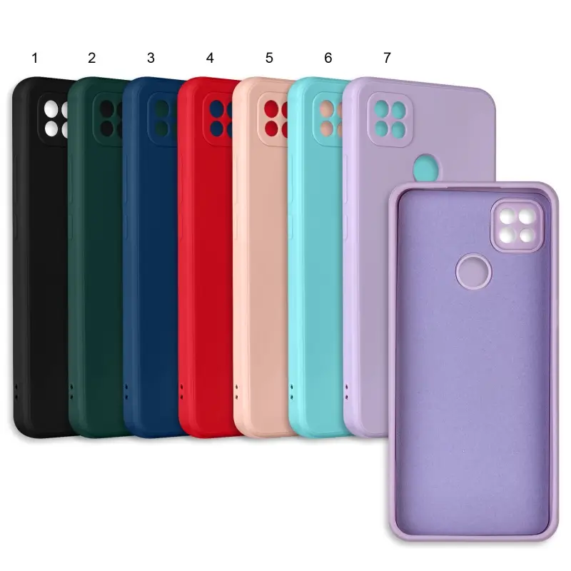 Чехол для Xiaomi Redmi 9C цветной силикон