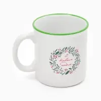 Кружка чайная новогодняя «Новогодний венок», 340 мл Кружка чайная новогодняя «Новогодний венок», 340 мл