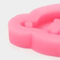 Молд для заливки новогодний &laquo;Колокольчик оленя&raquo;, силикон, 10&times;9&times;1.5 см, розовый