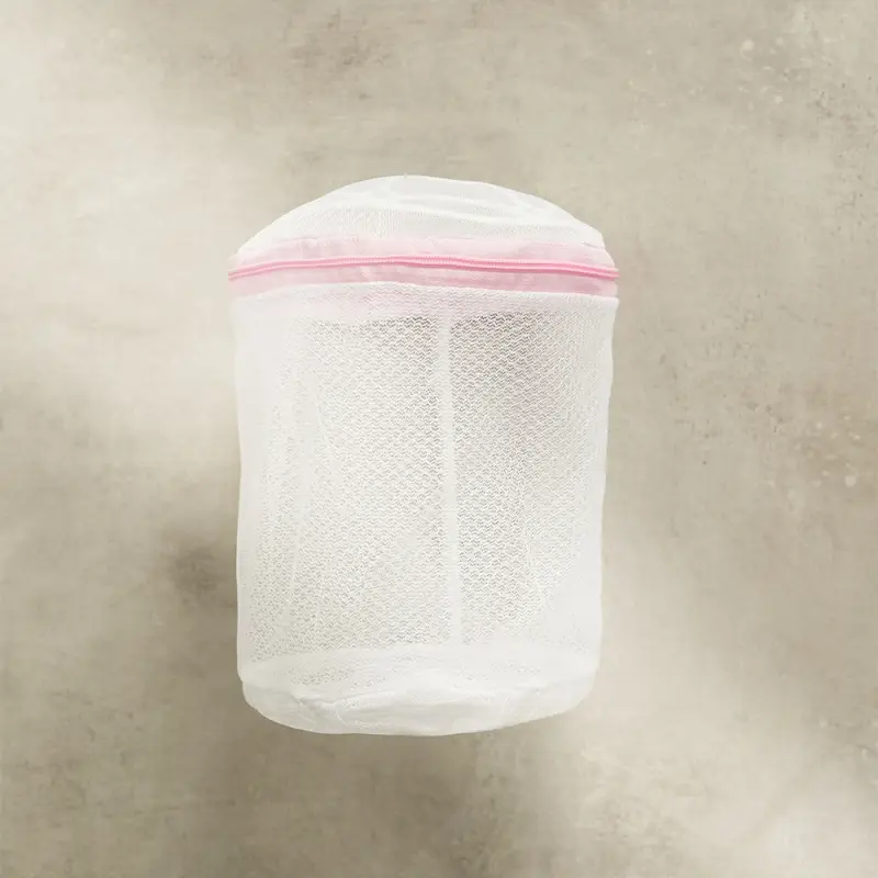 Мешок для стирки белья тм VETTA, цилиндр, на замке, пластик, полиэстер, d15х16h см