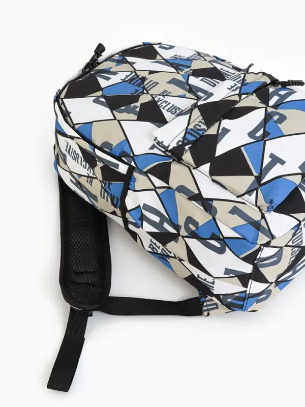 Рюкзак школьный 3 кармана, 1 отделение, 30&times;13&times;42 см, синий