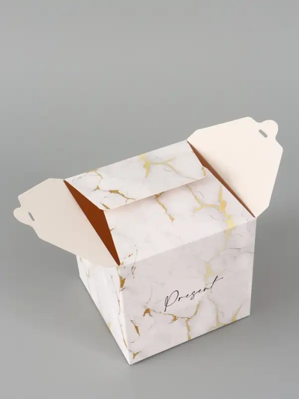 Коробка подарочная складная &laquo;Мрамор&raquo;, 12&times;12&times;12 см