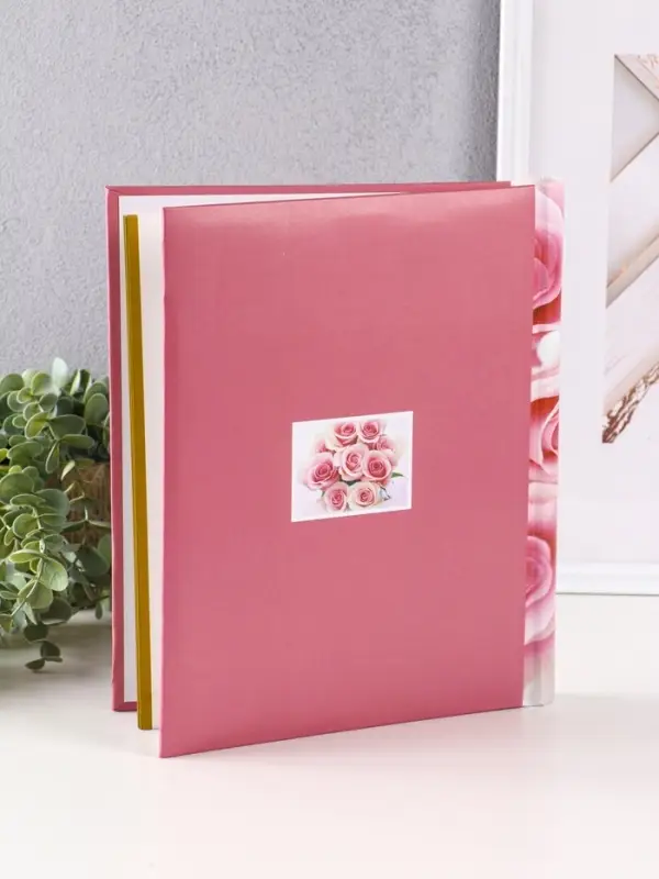 Фотоальбом 10 магнитных листов Фотоальбом 10 магнитных листов "Нежные розы" 23X28см, пер-т внутр.спираль