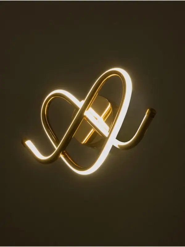 Бра BayerLux Willa, LED, 14 Вт, 4000-6000К, 38&times;18&times;10 см, золотистое