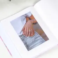 Фотоальбом на 100 фото 13х18 см "Бархатные сердца" в коробке 5х18х20,5 см