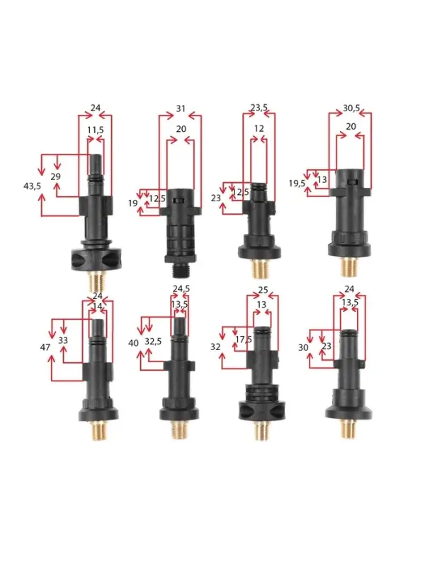Пенообразователь под воду, объем 1 литр, 8 соединительных переходников