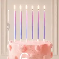 Свечи для торта Make a wish, 6 шт., 13&times;0.5 см