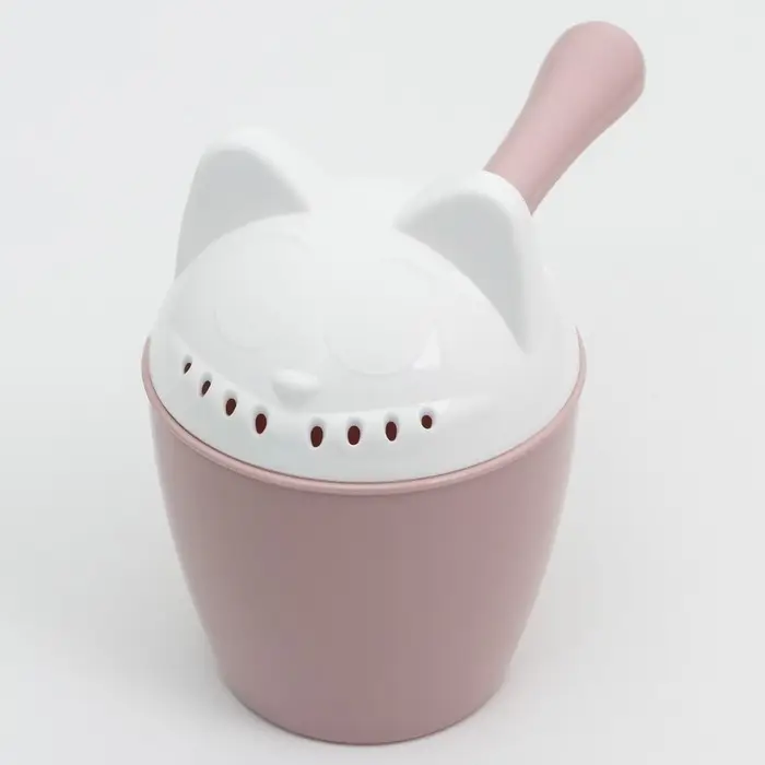 Набор для купания детский, ванна 86 см, горка, ковш-лейка, розовый