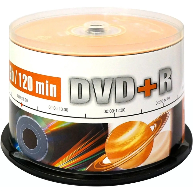 Носители информации DVD+R, 16x, Mirex, Cake/50, UL130013A1B