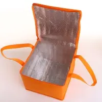 Термосумка на молнии, 9.6 л, оранжевая