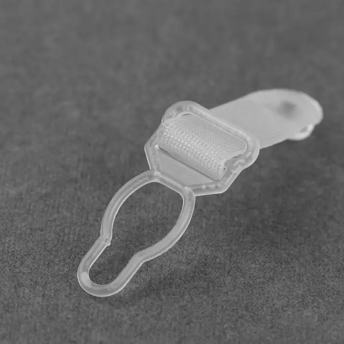Застёжка для чулок, 12 мм, 4 шт., прозрачная Застёжка для чулок, 12 мм, 4 шт., прозрачная