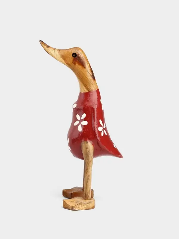 Сувенир &laquo;Утка в цветочек&raquo;, 25 см, дерево