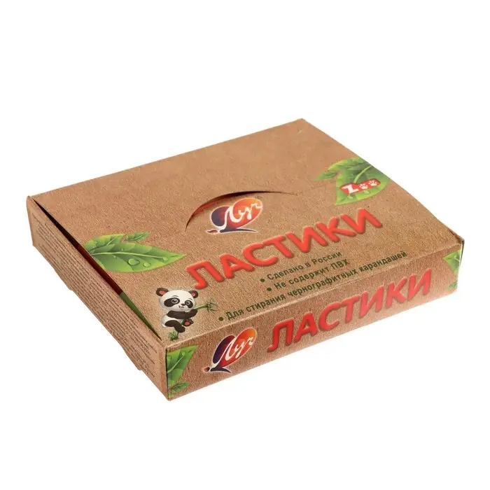 Ластик Луч Ластик Луч "ZOO" Z1, термопластичная резина (35 х 25 х 8 мм) пастельный, МИКС