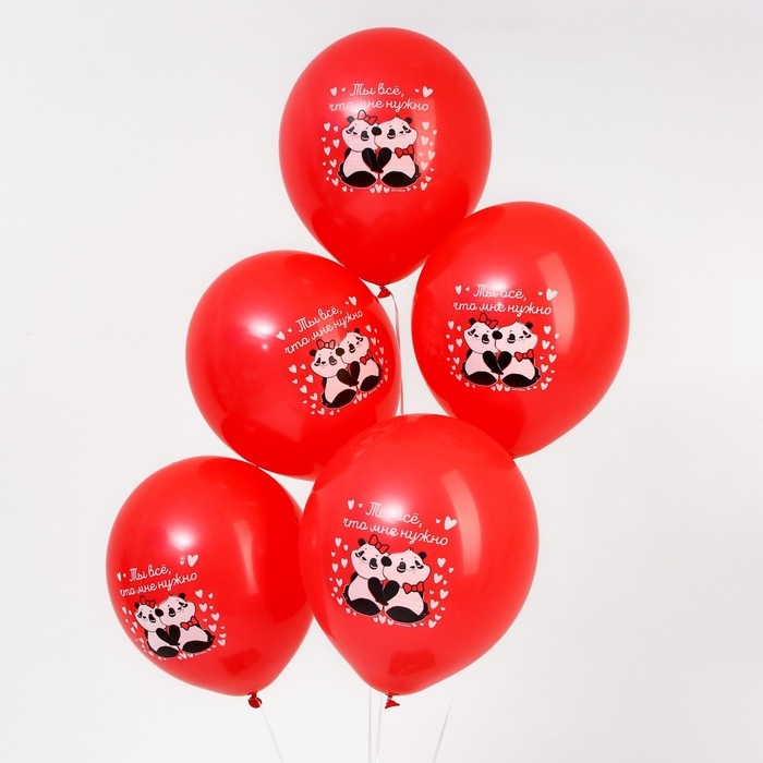Воздушные шары латексные 12" &laquo;Ты всё, что мне нужно&raquo;, 25 шт.