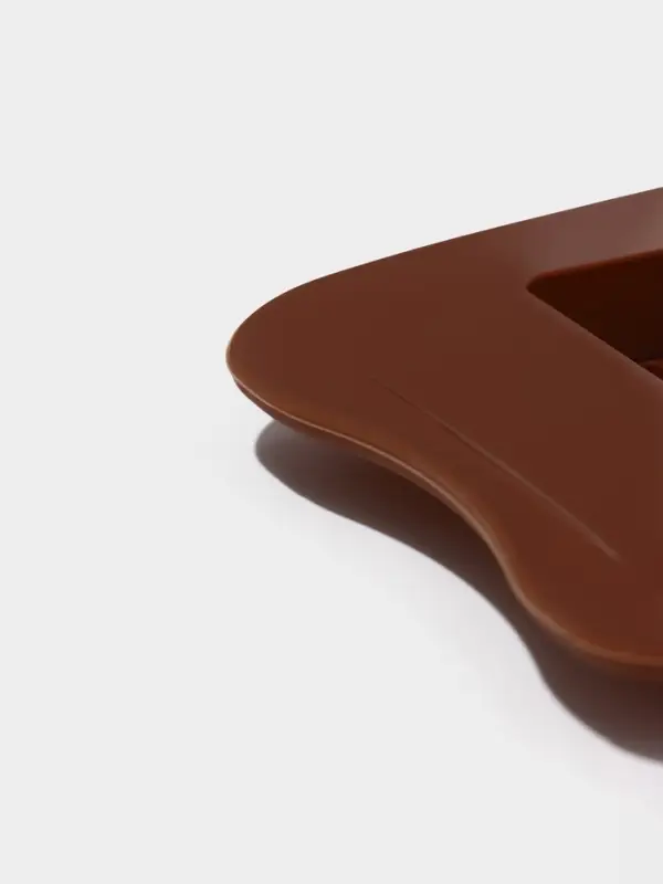 Форма для шоколада Доляна &laquo;Мини-десерт&raquo;, силикон, 22&times;11 см, 3 ячейки (5&times;7.5 см), коричневая