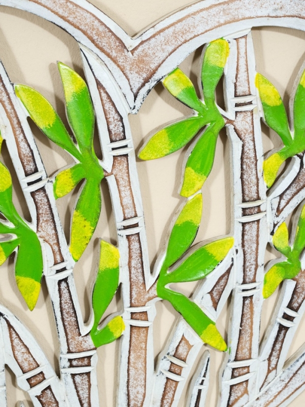 Панно резное МДФ "Сердце бамбук", 40х40х0,6 см