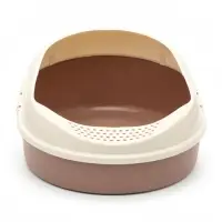 Лоток для кошек &laquo;Космо&raquo; 51.9&times;37.8&times;21.3 см, с бортом без сетки, коричневый