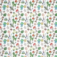 Бумага упаковочная глянцевая &laquo;Любимые герои&raquo;, 70&times;100 см, 1 лист