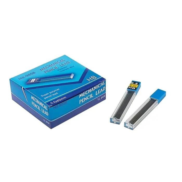 Грифели для механических карандашей НВ, 0.5 мм, 12 штук Грифели для механических карандашей НВ, 0.5 мм, 12 штук