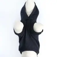 Толстовка однотонная для собак (футер), размер XS (ДС 18, ОШ 28-30, ОГ 38-40), серая Толстовка однотонная для собак (футер), размер XS (ДС 18, ОШ 28-30, ОГ 38-40), серая