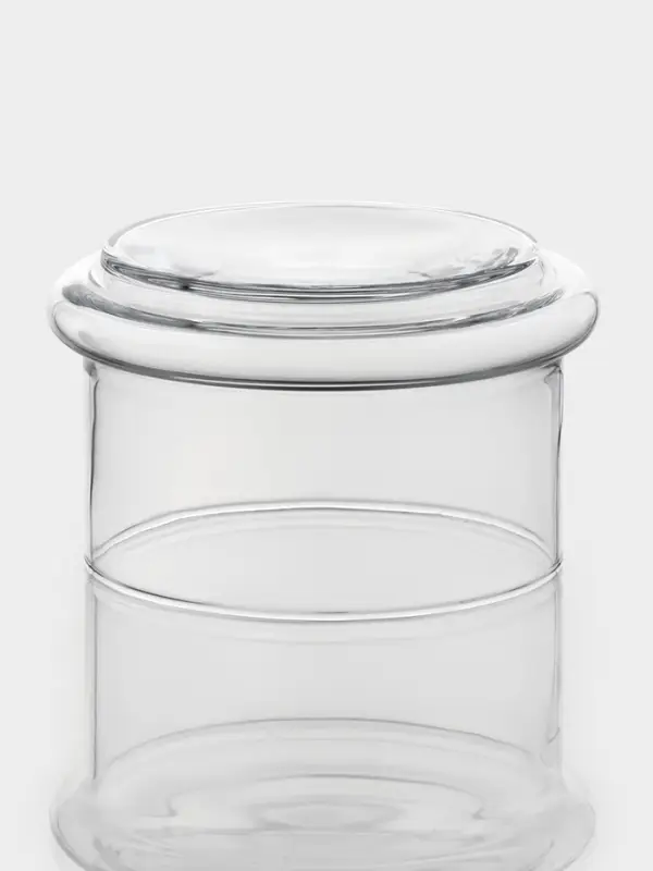 Ёмкости сервировочные Paşabah&ccedil;e Villa Patisserie, одна ёмкость 500 мл, с крышкой, набор 3 шт., стекло, прозрачные