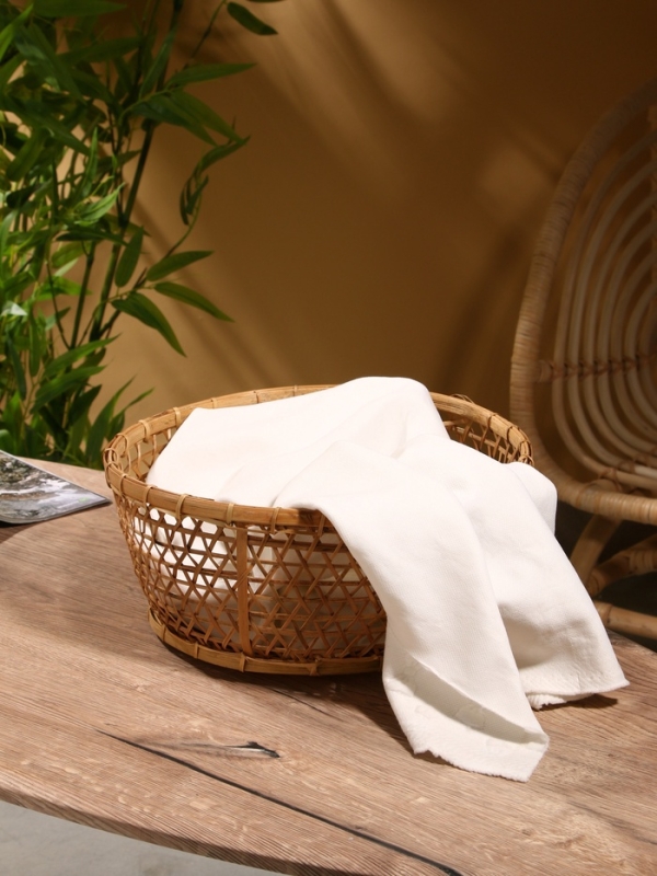 Корзина плетёная  Корзина плетёная "Клоус" бамбук 32х32х13 см, светлая