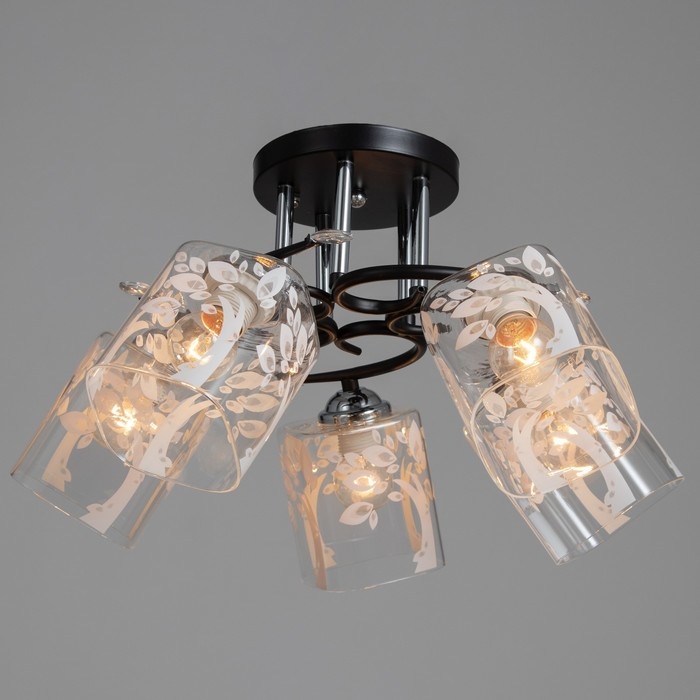 Люстра Люстра "Ариса" 5хЕ27 40Вт чёрный 58х58х27 см BayerLux