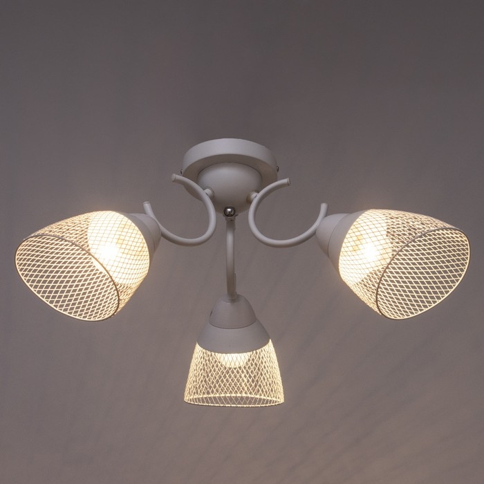 Люстра Люстра "Грэйс" 3х60Вт Е27 Белый 56х56х28см