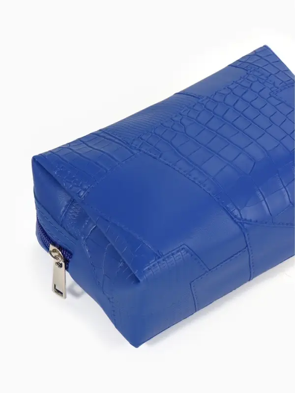 Косметичка дор Одноцвет, 16*5*10, отдел на молнии, синий