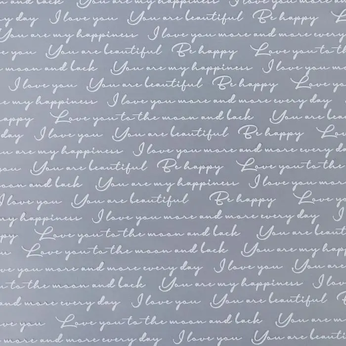 Плёнка для цветов матовая «Надписи» 35 мкм 0,6 х 8 м Плёнка для цветов матовая «Надписи» 35 мкм 0,6 х 8 м