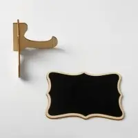 Меловой ценник «На подставке» 10×5×7, вытянутые углы, (фасовка 10 шт.), цвет чёрный Меловой ценник «На подставке» 10×5×7, вытянутые углы, (фасовка 10 шт.), цвет чёрный