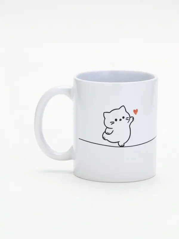 Кружка керамическая &laquo;Держись лапками за счастье&raquo;, 320 мл