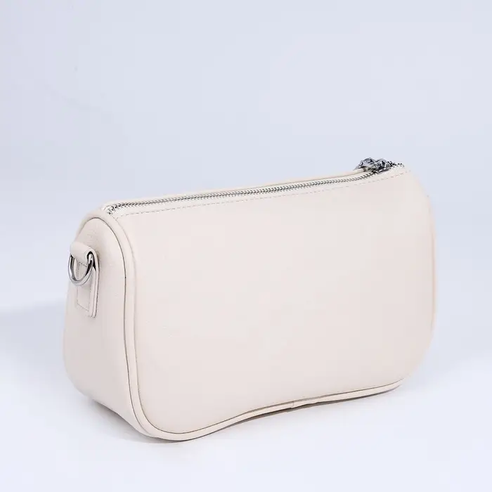 Сумка женская кросс-боди на молнии, 25&times;8.5&times;14 см, белая
