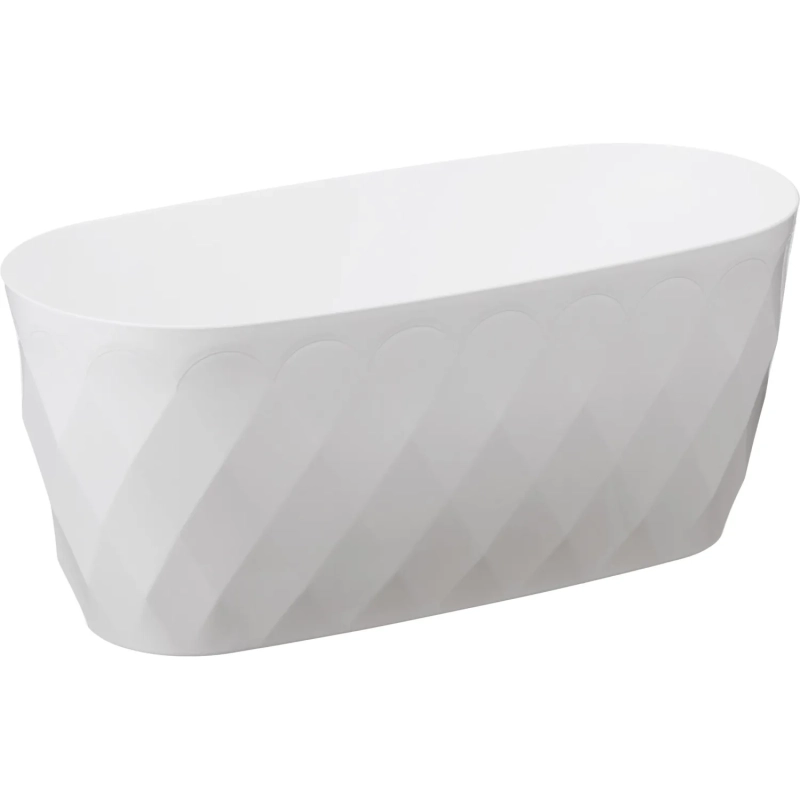 Горшок д/цветов Laurel 354х152х150мм,5л с дренажной вставк(бел),221611129