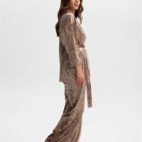 Комплект женский (жакет, брюки) KAFTAN Velvet 40-42, кофейный