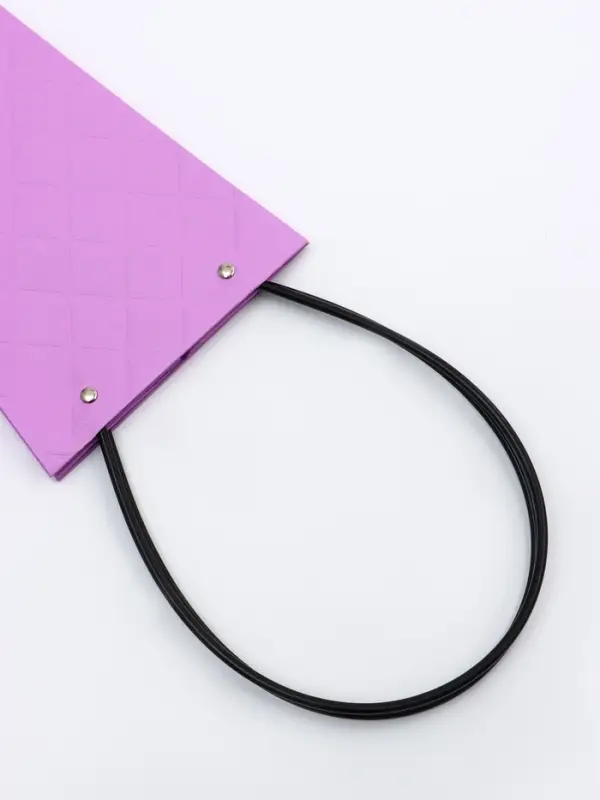 Сумка для цветов тиснение &laquo;МИКС&raquo; влагостойкая, 17&times;17 - 11.5&times;11.5 - 20 см