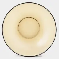 Тарелка глубокая Basilico, 600 мл, d=18 см, стекло, коричневая