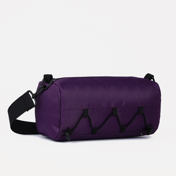 Сумка детская спортивная на молнии для девочки, регулируемый ремень, цвет сиреневый