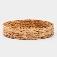 Корзинка для подачи Доляна &laquo;Камыш&raquo;, d=32 см, из соломы