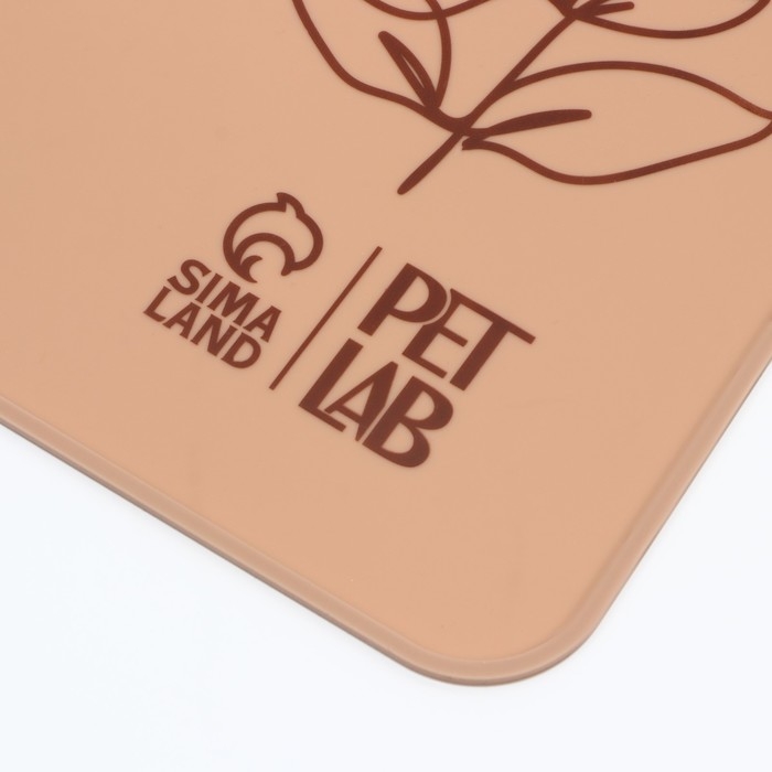 Коврик силиконовый под миску, 40 х 30 см, миндальный Коврик силиконовый под миску, 40 х 30 см, миндальный