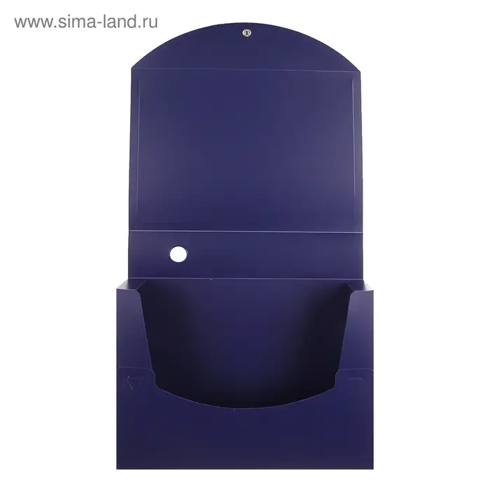 Короб архивный на кнопке А4 Calligrata, 70 мм, 800 мкм, разборный, синий