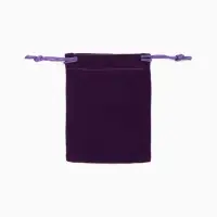 Набор бархатных подарочных мешочков 50шт. , 7*9см, цвет фиолетовый (9901892)