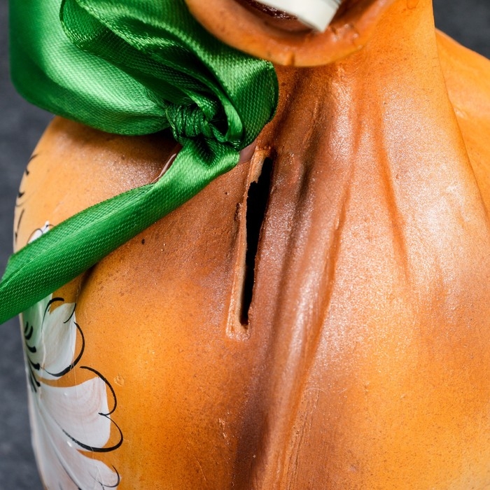 Копилка Копилка "Мешок - Счастья и добра" оранжевая, 17см