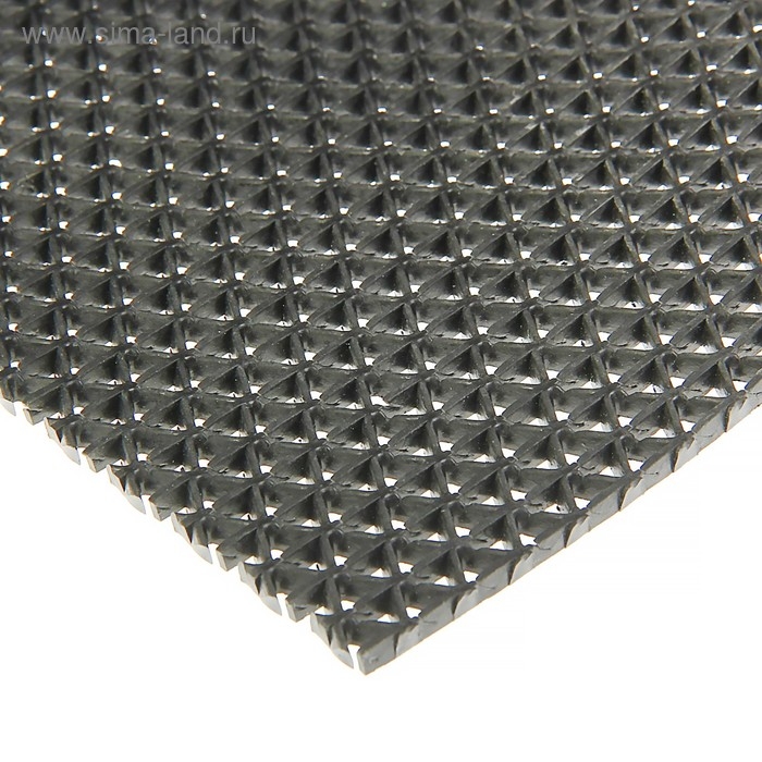 Покрытие ковровое против скольжения «Зиг-заг», 0,9×10 м, цвет чёрный Покрытие ковровое против скольжения «Зиг-заг», 0,9×10 м, цвет чёрный