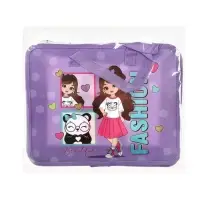 Папка с ручками &laquo;Модница&raquo;, А4, пластиковая, 70 мм, 322&times;256 мм