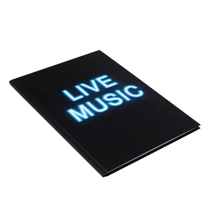 Колледж-тетрадь Calligrata TOP. LIVE MUSIC А4, 80 листов, в клетку, в твёрдой обложке 7БЦ, матовая ламинация, выборочный лак